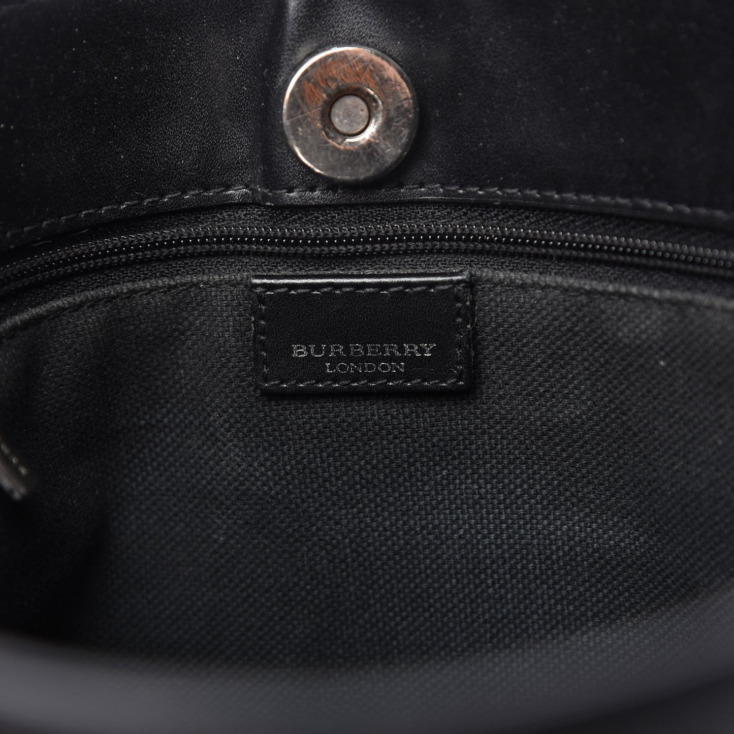 House Check Shoulder Bag Black