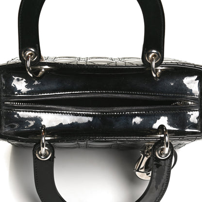 Christian Dior Patent Cannage Medium Lady Dior Black 5 of 10