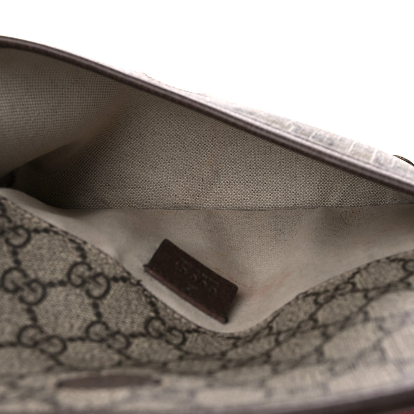 GG Supreme Monogram Neo Vintage Web Belt Bag Brown