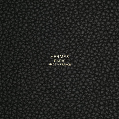 Hermes Taurillon Clemence Picotin Lock 22 MM Black 6 of 11