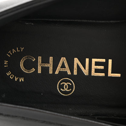 Chanel Lambskin Quilted CC Turnlock Loafers 38 Black 8 of 11