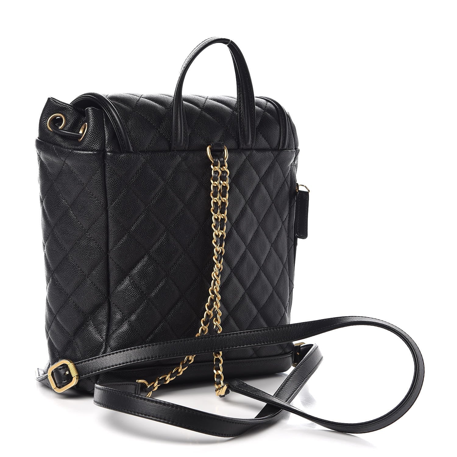 Chanel Caviar Quilted Filigree Backpack Black 3 of 8