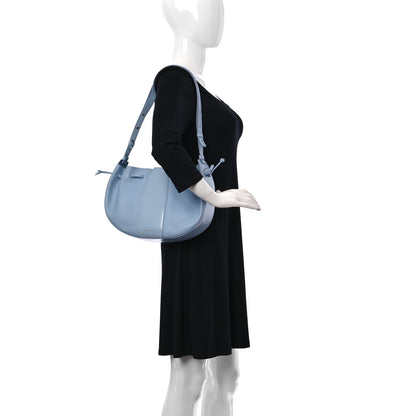 Mansur Gavriel Tumbled Calfskin Lilium Bag Light Blue 2 of 9