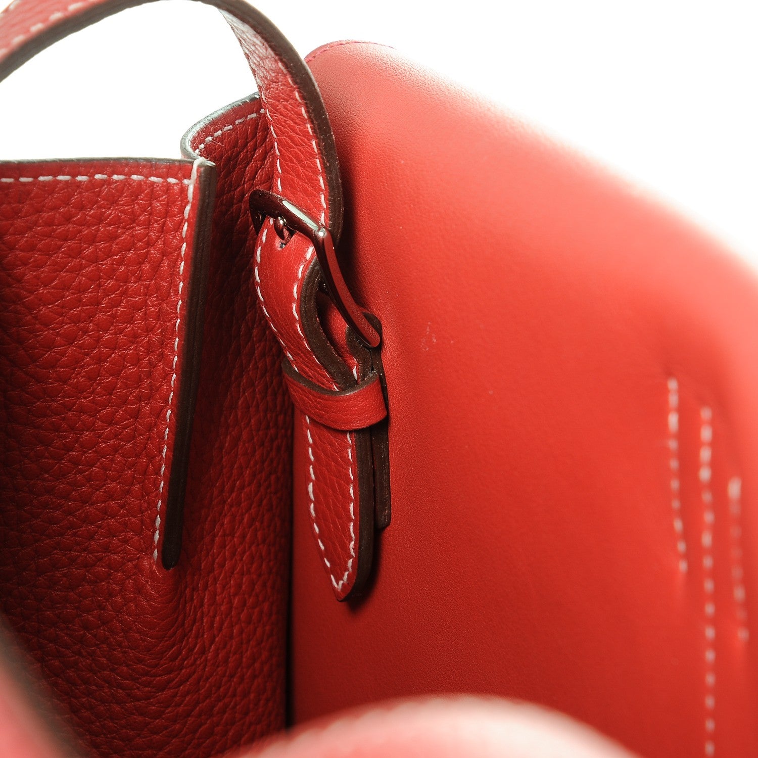 Hermes Taurillon Clemence Halzan 31 Rouge Casaque 7 of 7