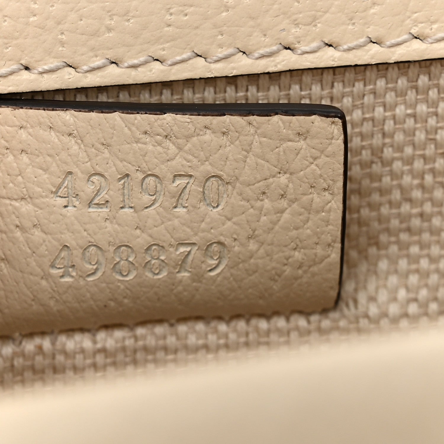 Gucci Textured Calfskin Crystal Mini Dionysus Shoulder Bag Mystic White 7 of 11