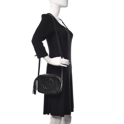 Gucci Pebbled Calfskin Small Soho Disco Bag Black 2 of 19