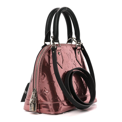 Louis Vuitton Vernis Epi Monogram Alma BB Rose Pale 3 of 12