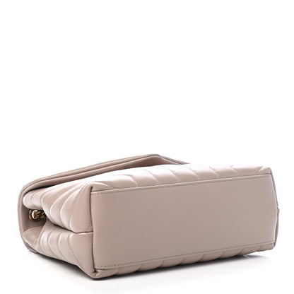 Saint Laurent Calfskin Y Quilted Monogram Small Loulou Chain Satchel Light Natural 4 of 9