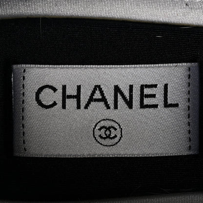Chanel Velvet Calfskin Mixed Fibers CC Sneakers 40 Black 8 of 11