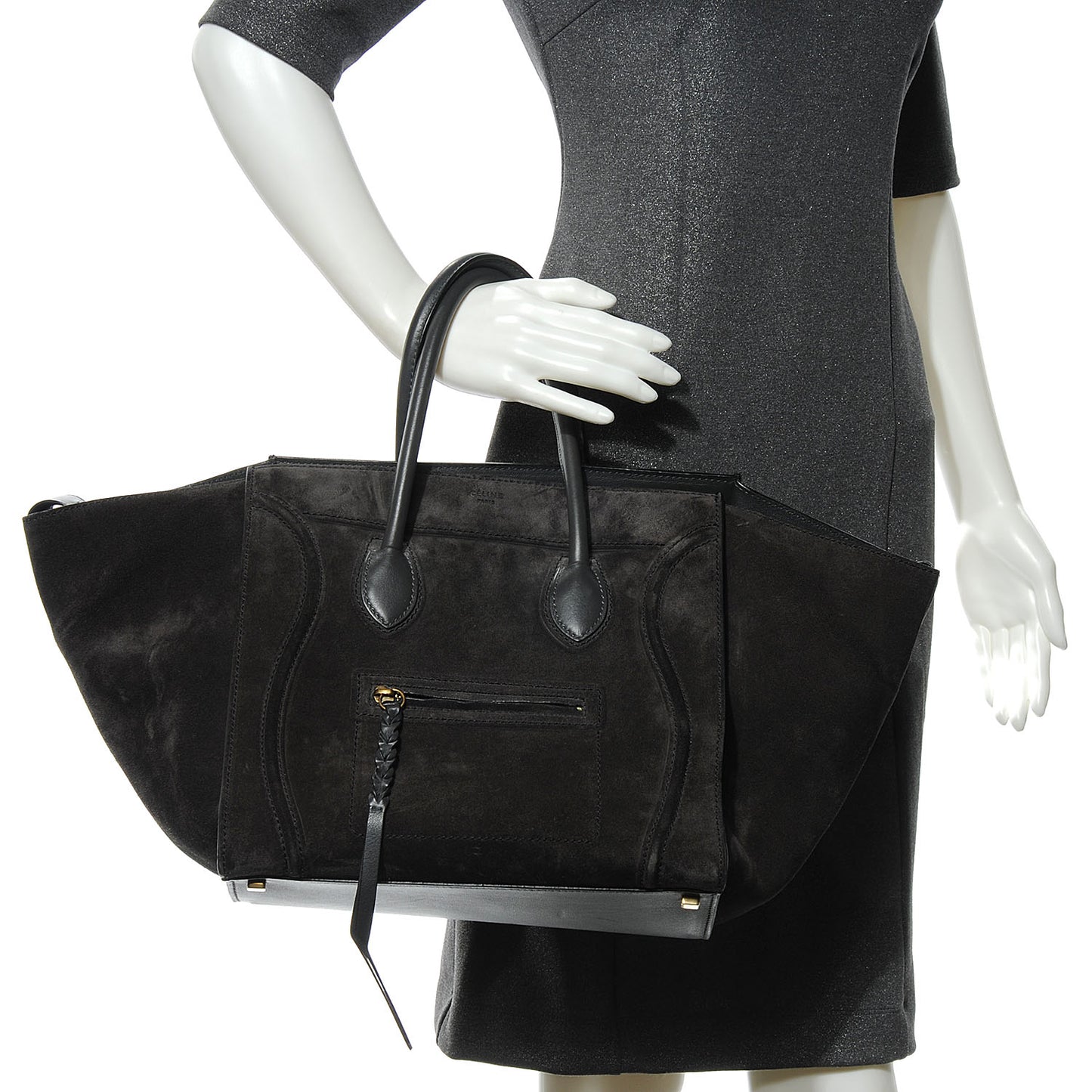 Suede Medium Phantom Luggage Grey
