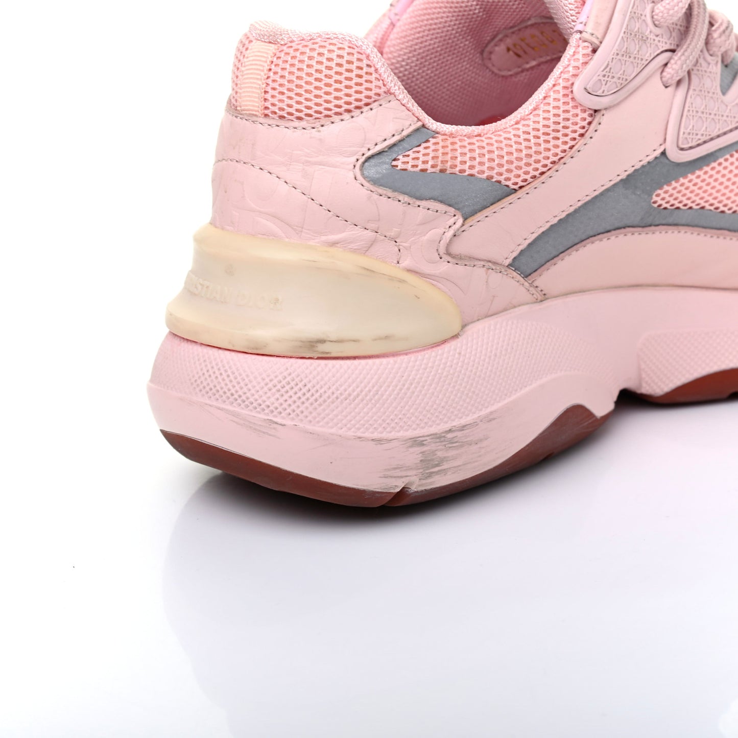 Calfskin Mesh Cannage B24 Low Top Sneakers 38 Pink