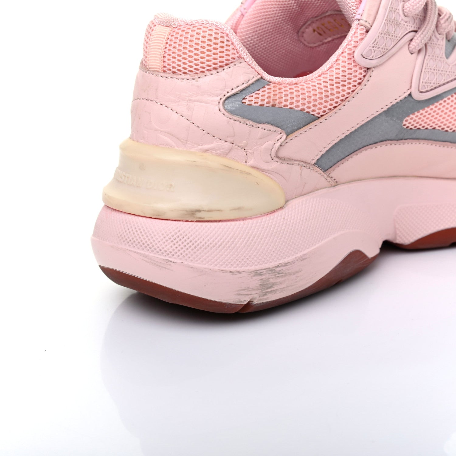 Christian Dior Calfskin Mesh Cannage B24 Low Top Sneakers 38 Pink 19 of 21
