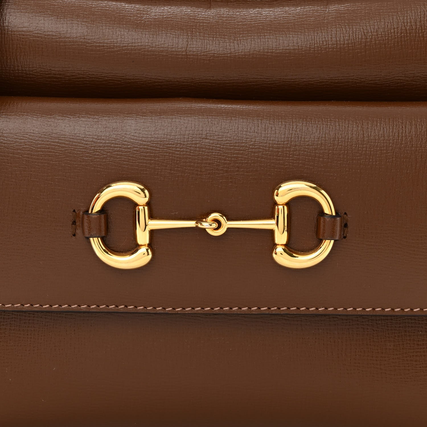 Gucci Azalea Calfskin Small Horsebit 1955 Shoulder Bag Brown Sugar 8 of 11