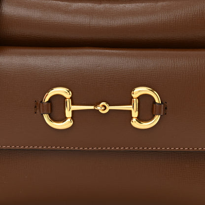 Gucci Azalea Calfskin Small Horsebit 1955 Shoulder Bag Brown Sugar 8 of 11