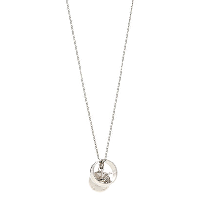 Louis Vuitton Zamac Palladium Monogram Charms Necklace Silver 1 of 7