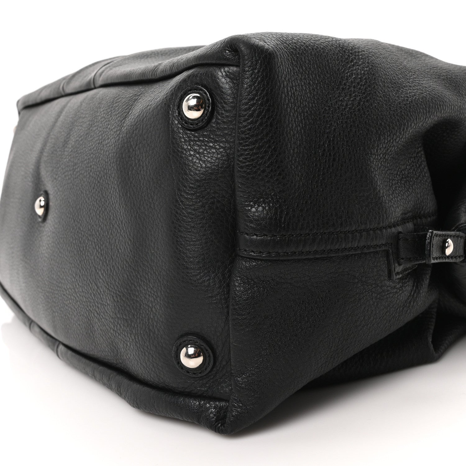 Saint Laurent Pebbled Lambskin Medium Easy Sac Black 10 of 11