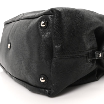 Saint Laurent Pebbled Lambskin Medium Easy Sac Black 10 of 11