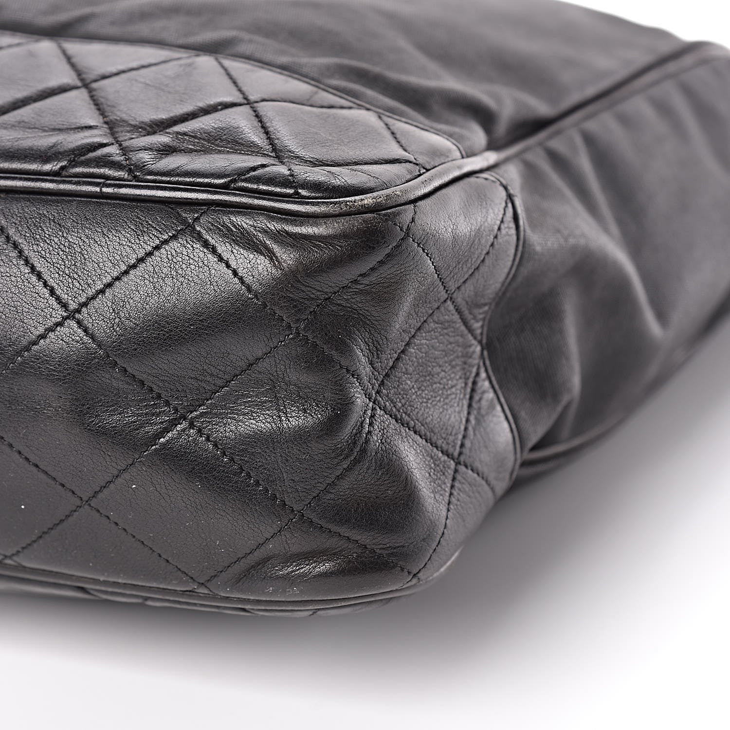 Chanel Canvas Calfskin Shopping Tote Black 14 of 18