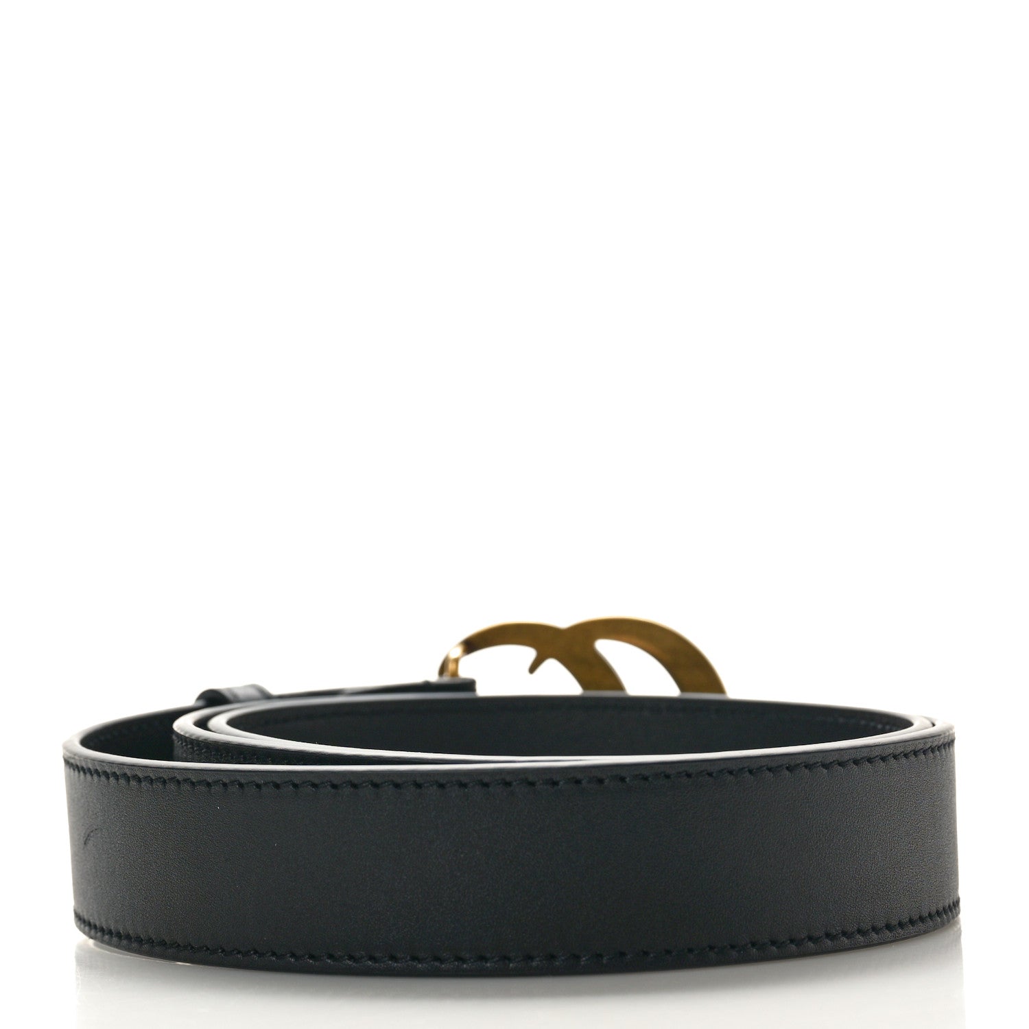 Gucci Calfskin Double G 30mm Belt 85 34 Black 2 of 5