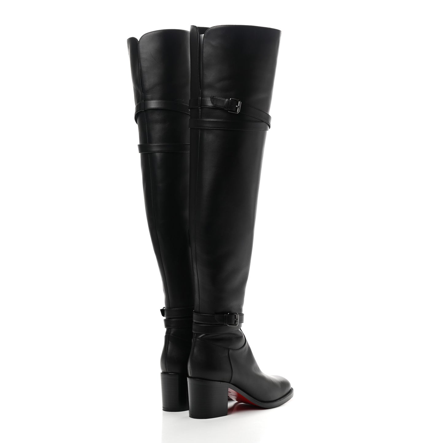 Calfskin Karialta 70 Over The Knee Boots 37.5 Black