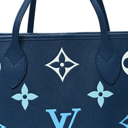 Louis Vuitton Empreinte Monogram Giant Neverfull MM Degrade Bleu 7 of 9