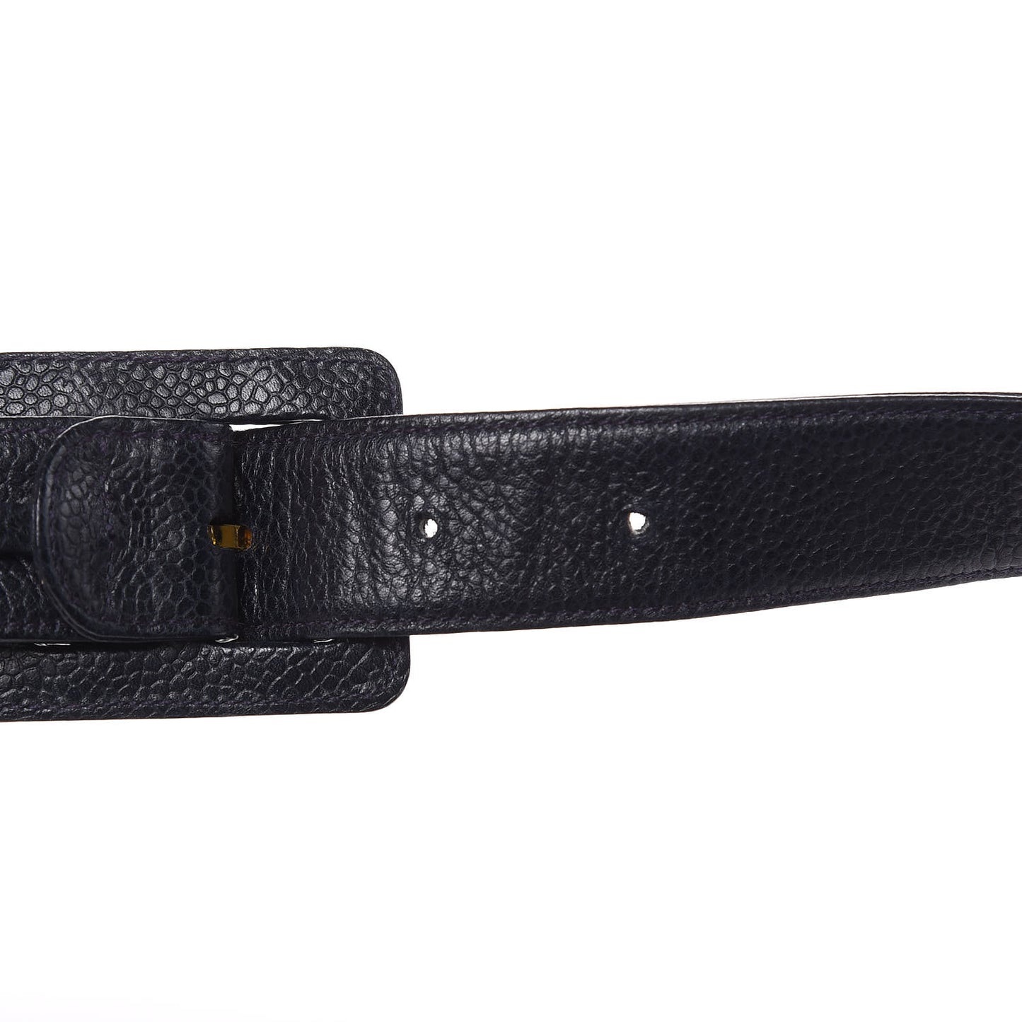 Caviar Quilted Flap Belt Bag Clutch Navy