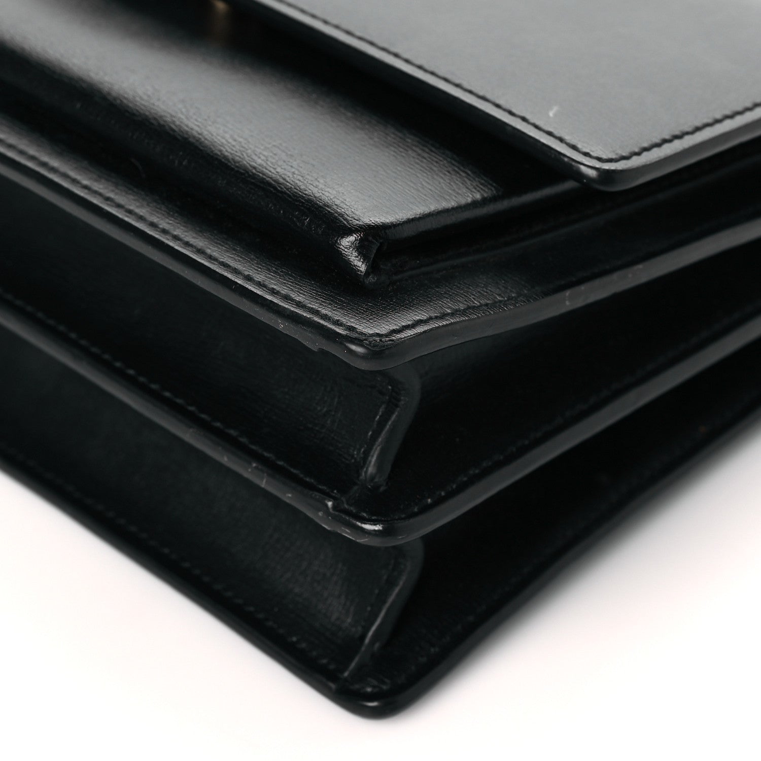 Saint Laurent Calfskin Medium Monogram Sunset Black 10 of 10