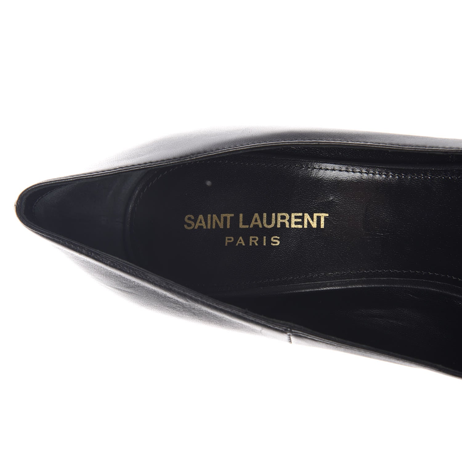 Saint Laurent Calfskin Opyum 100 Pumps 40 Black 7 of 9
