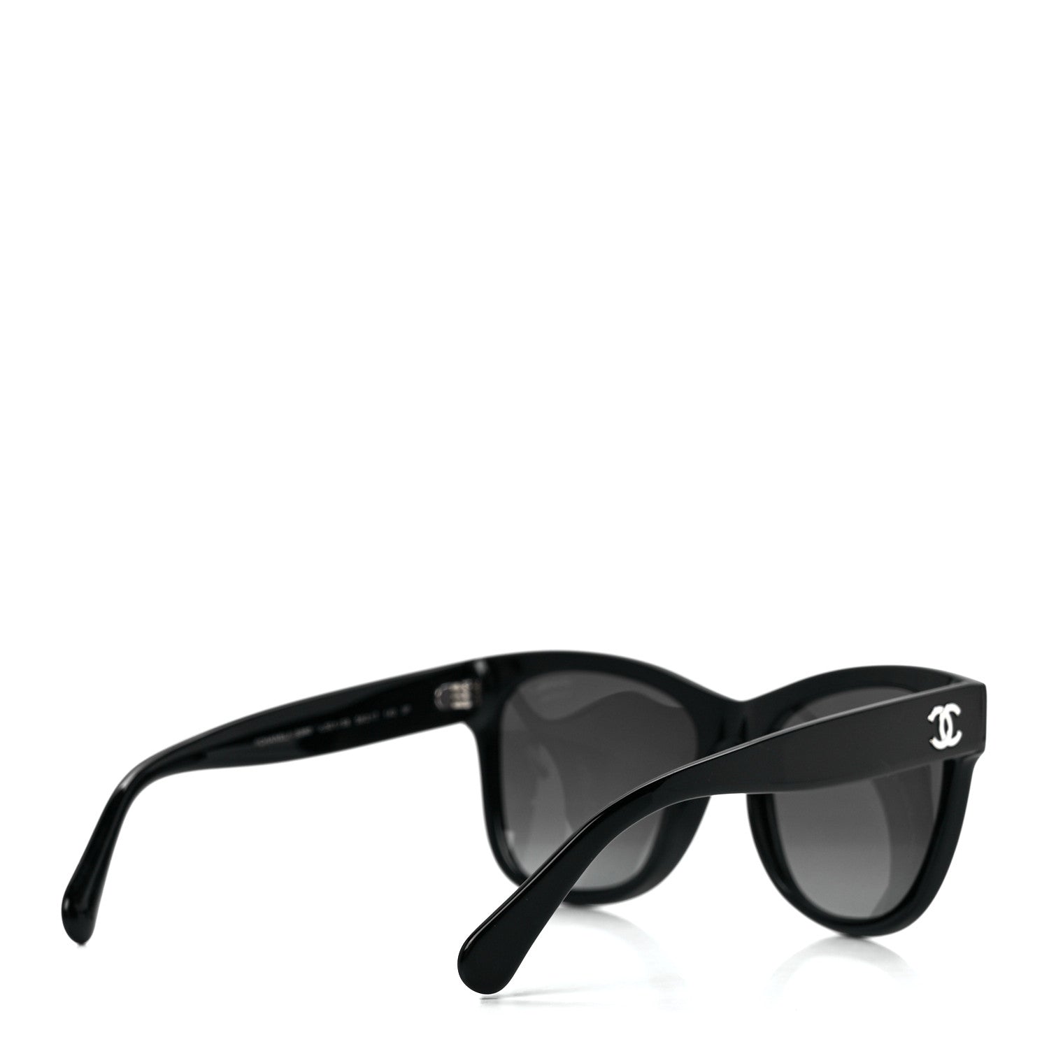 Chanel Acetate Polarized Square CC Sunglasses 5380 Black 4 of 8