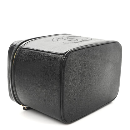 Chanel Caviar CC Vanity Train Case Black 4 of 10