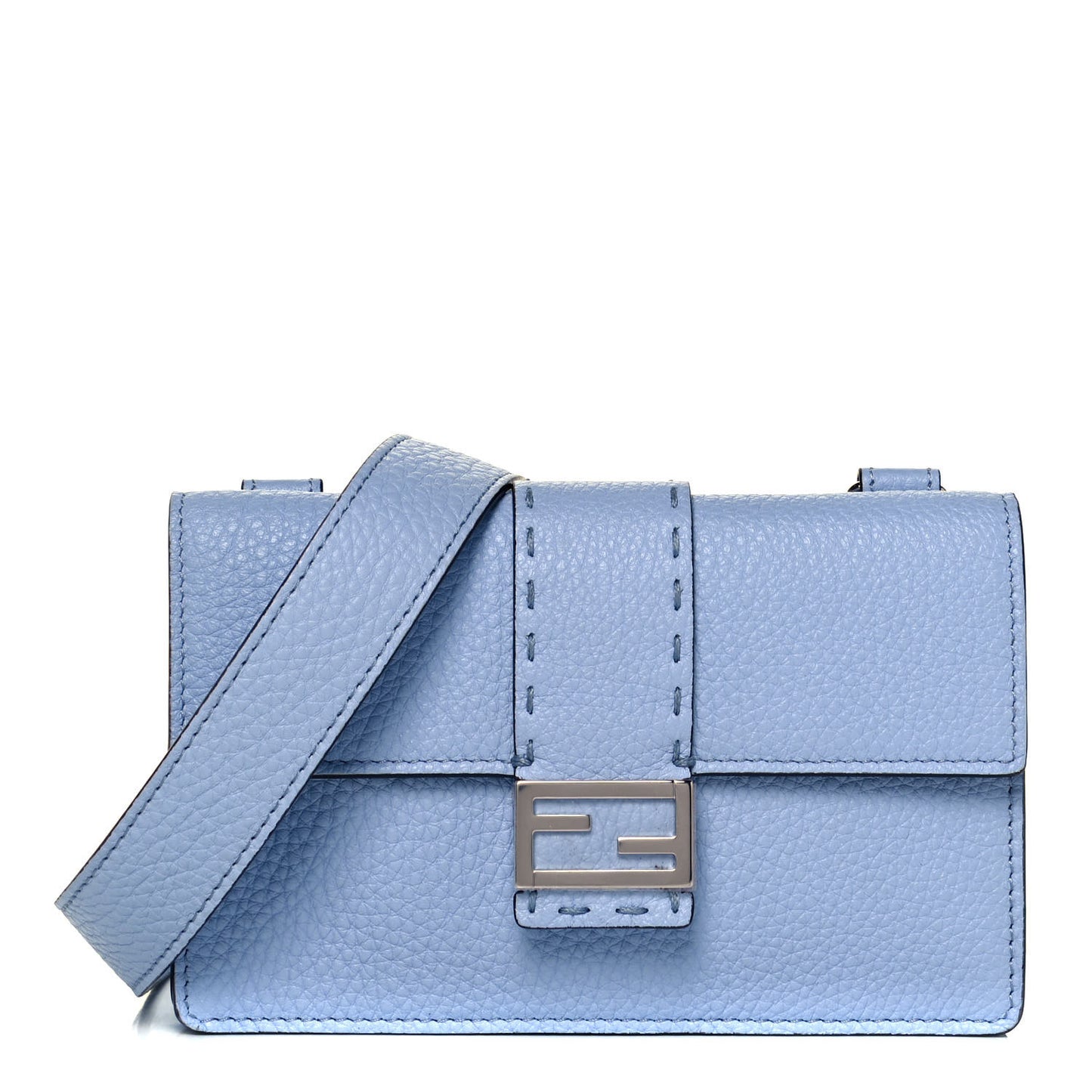 Cuoio Romano Selleria Baguette Belt Pouch Azzurro Sky