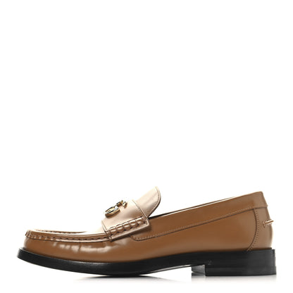 Gucci Calfskin Millennial Ribot Womens GG Loafers 37 Luminious Wood 1 of 11