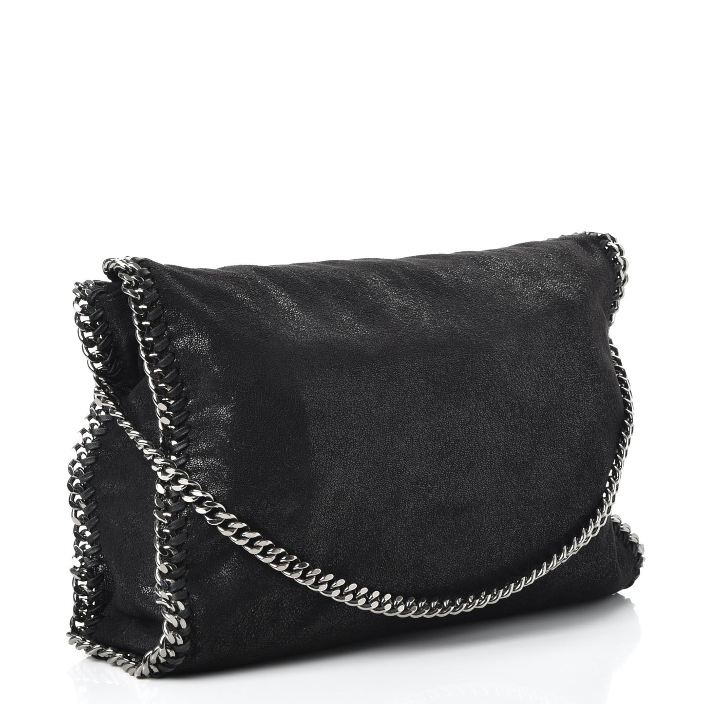 Shaggy Deer Falabella Fold Over Tote Black