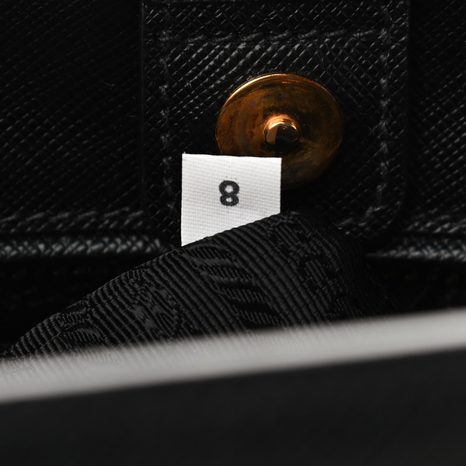 Prada Saffiano Lux Medium Tote Black 6 of 8