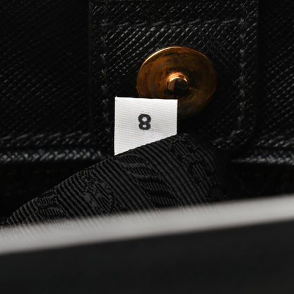 Prada Saffiano Lux Medium Tote Black 6 of 8
