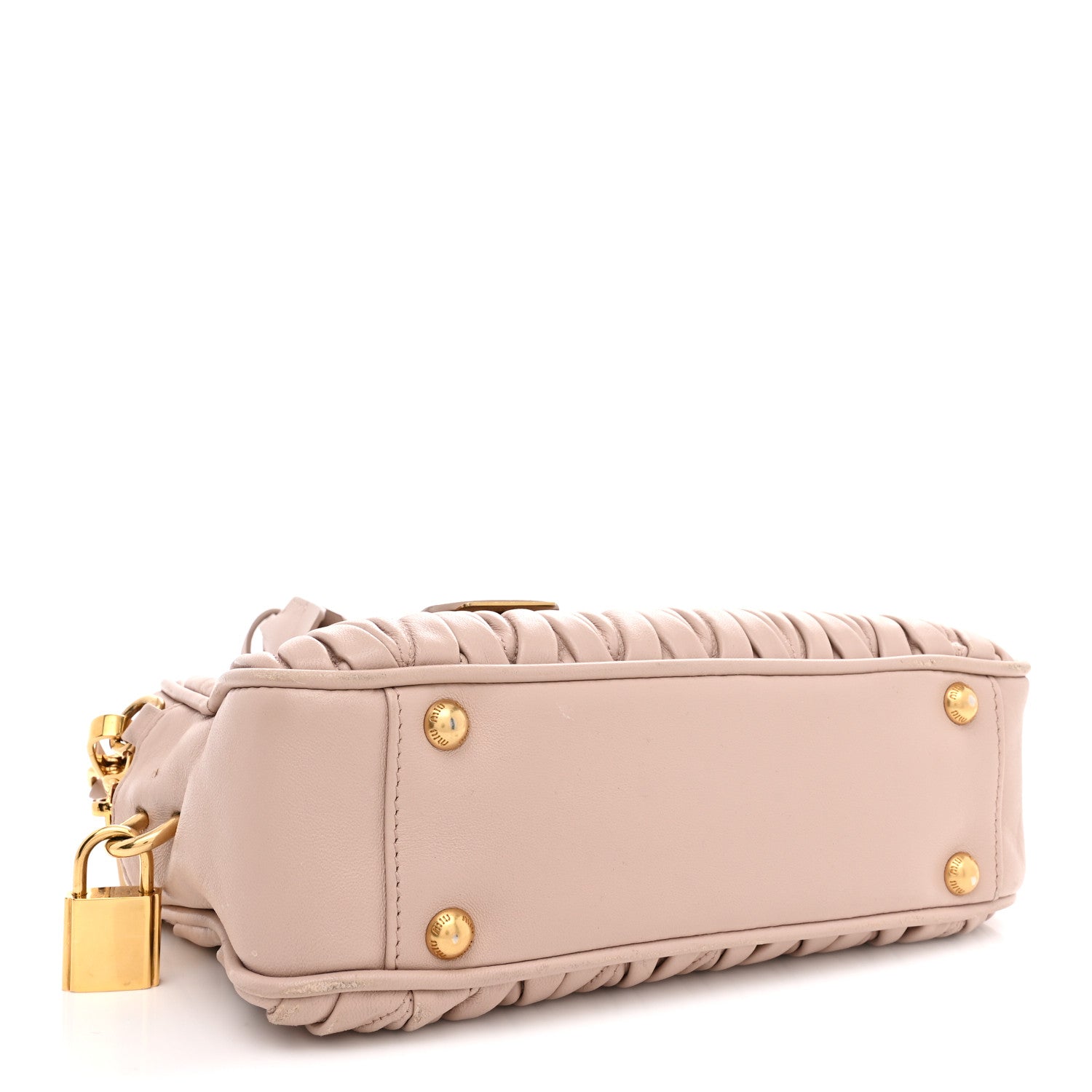 Miu Miu Nappa Matelasse Arcadie Top Handle Bag Cameo Powder Pink 4 of 15
