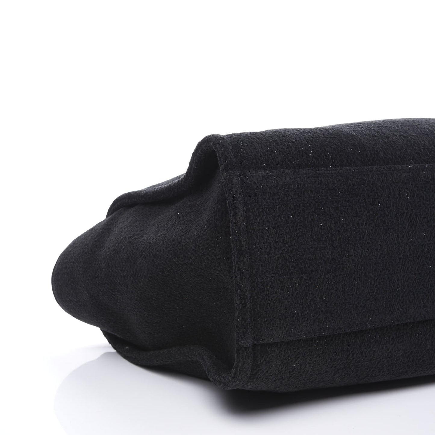 Lurex Boucle Medium Deauville Tote Black