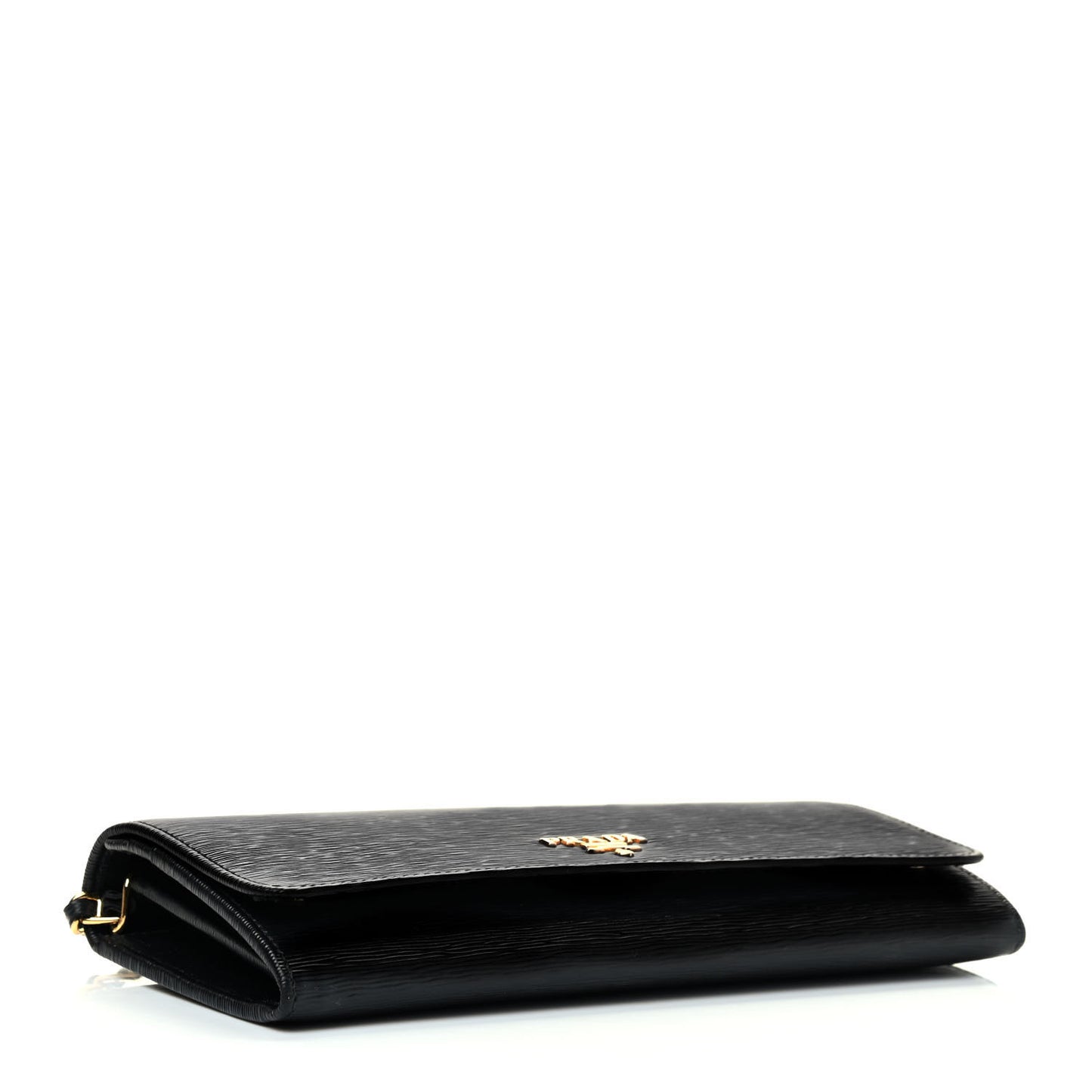 Vitello Move Metal Oro Chain Wallet Black