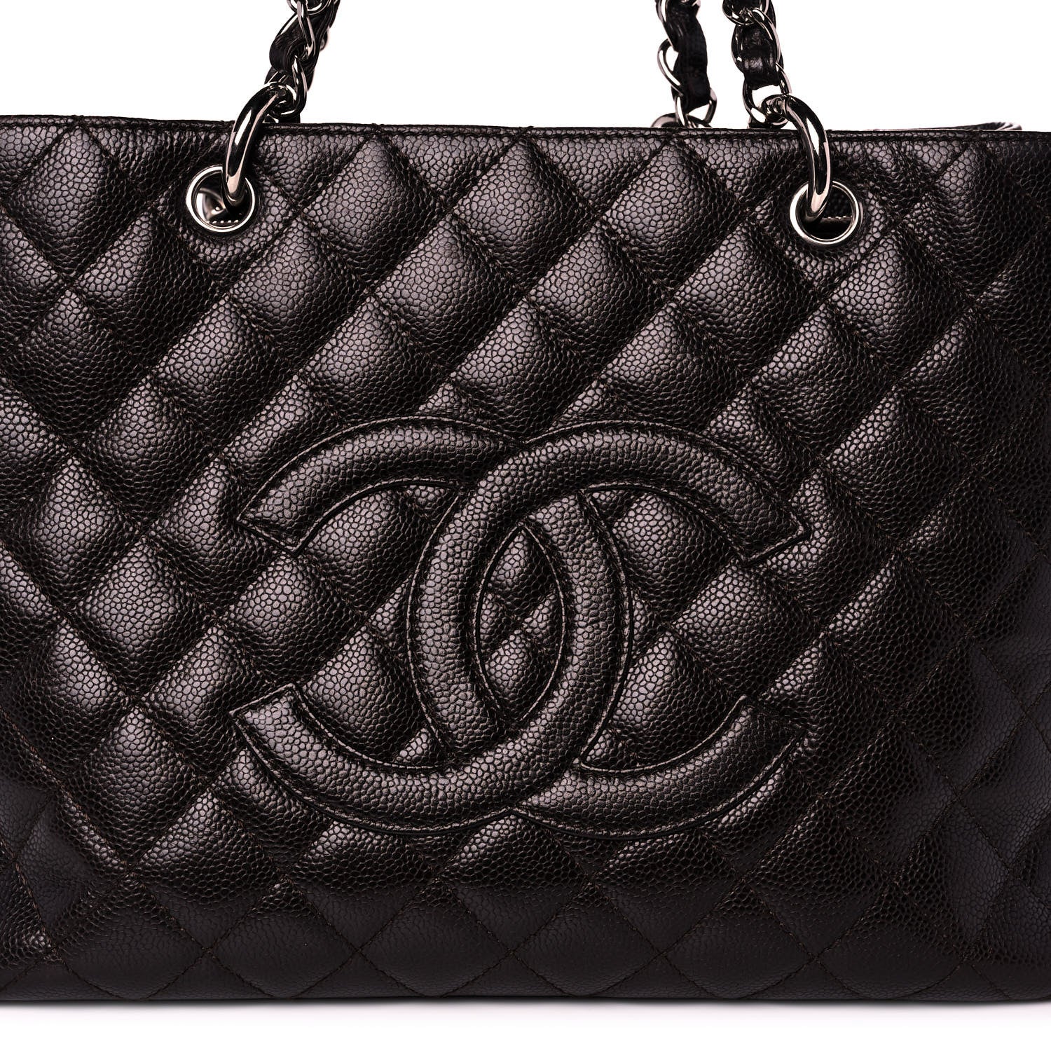 Chanel Caviar Quilted Grand Shopping Tote GST Black 8 of 16