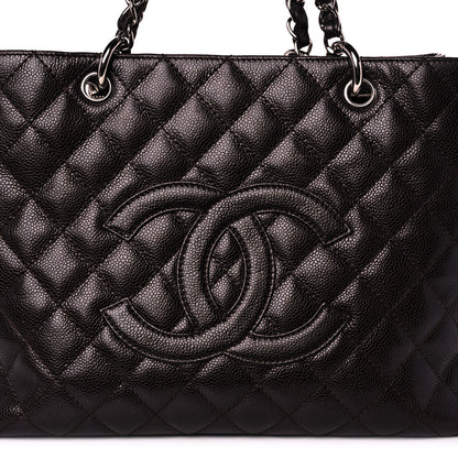 Chanel Caviar Quilted Grand Shopping Tote GST Black 8 of 16