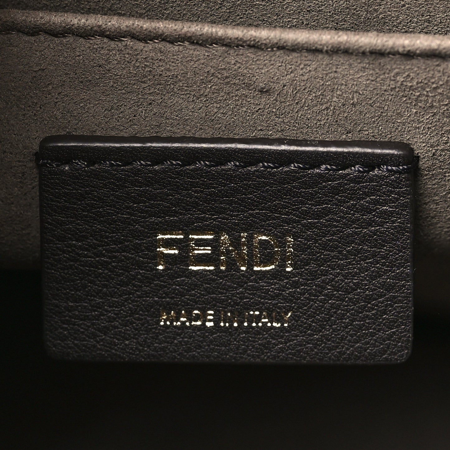 Vitello Century F is Fendi Bi-Color FF 1974 Embossed Kan I Shoulder Bag Blue