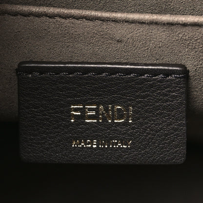 Fendi Vitello Century F is Fendi Bi-Color FF 1974 Embossed Kan I Shoulder Bag Blue 6 of 9