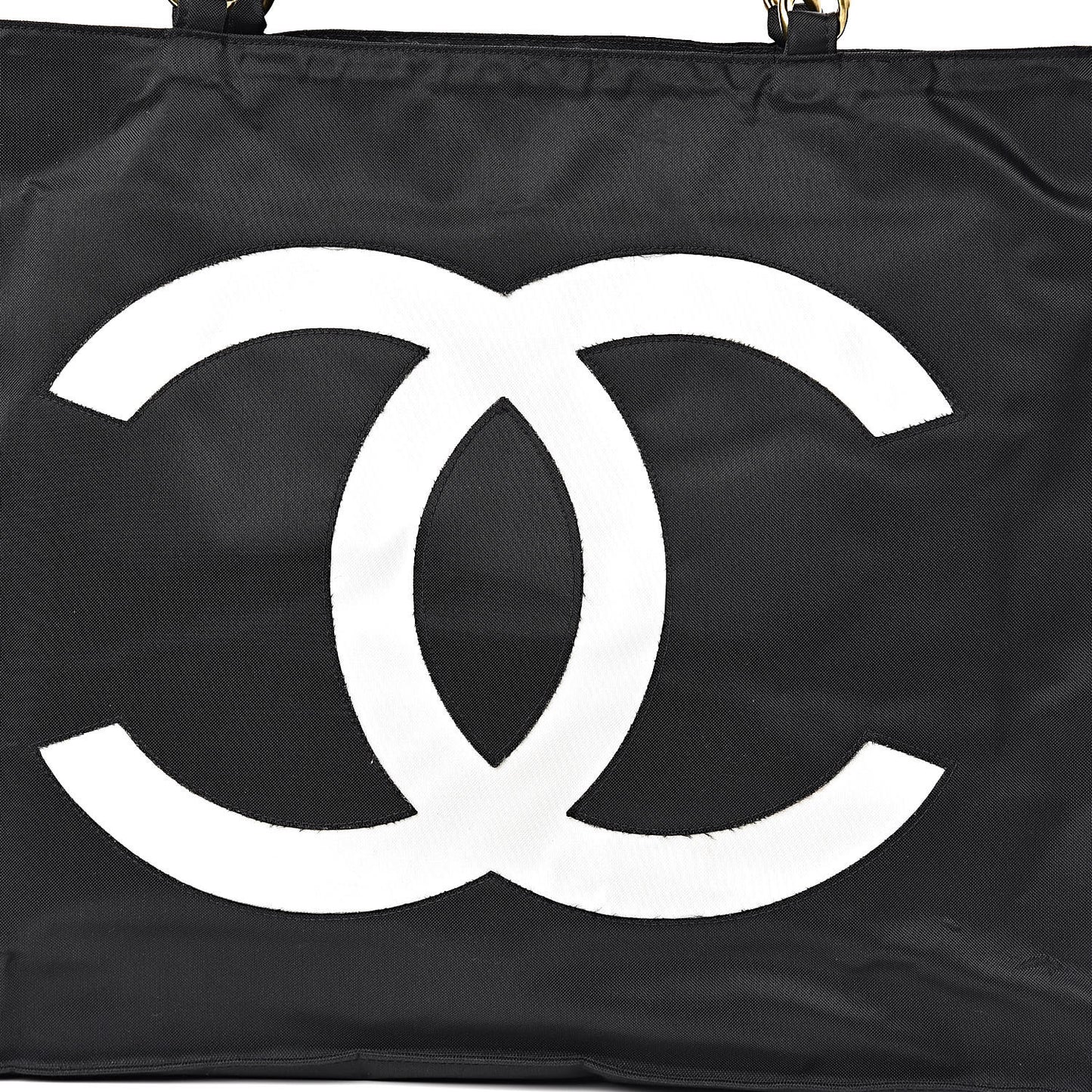 Canvas Chain Jumbo CC Tote Black