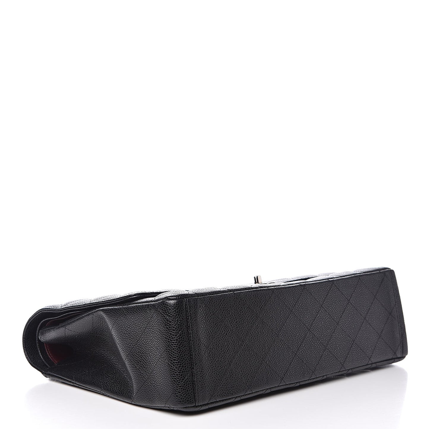 Caviar Quilted Maxi Double Flap Black