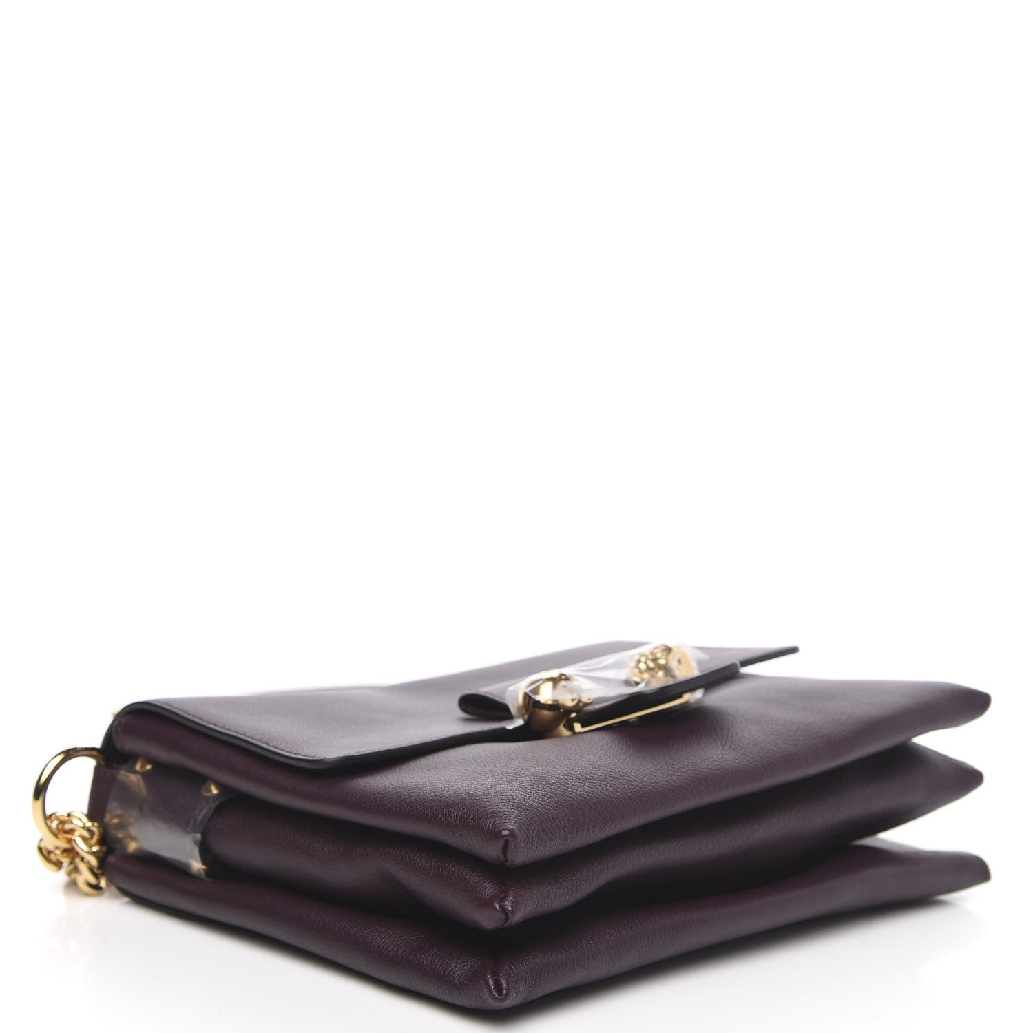 Alexander McQueen Grained Calfskin Twin Skull Chain Crossbody Burgundy 4 of 9