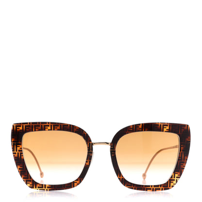 Fendi Acetate Metal F is Fendi FF Square Cat Eye Sunglasses FF 0424/F/S Havana 2 of 9