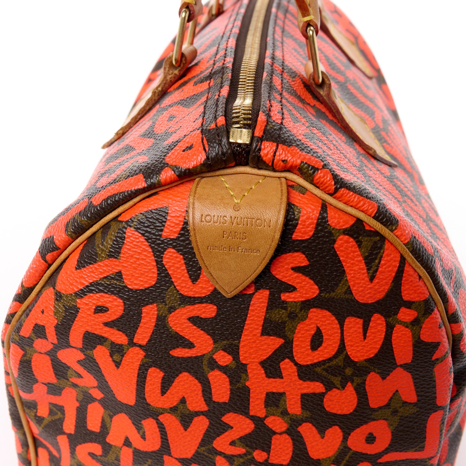 Louis Vuitton Monogram Graffiti Speedy 30 Orange 8 of 17