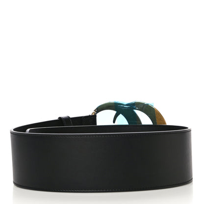 Gucci Calfskin Crystal Double G 55mm Belt 65 26 Black 2 of 7
