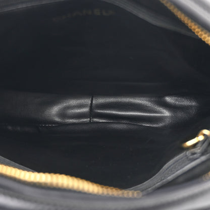 Chanel Lambskin Quilted Round Tassel Crossbody Bag Black 5 of 14