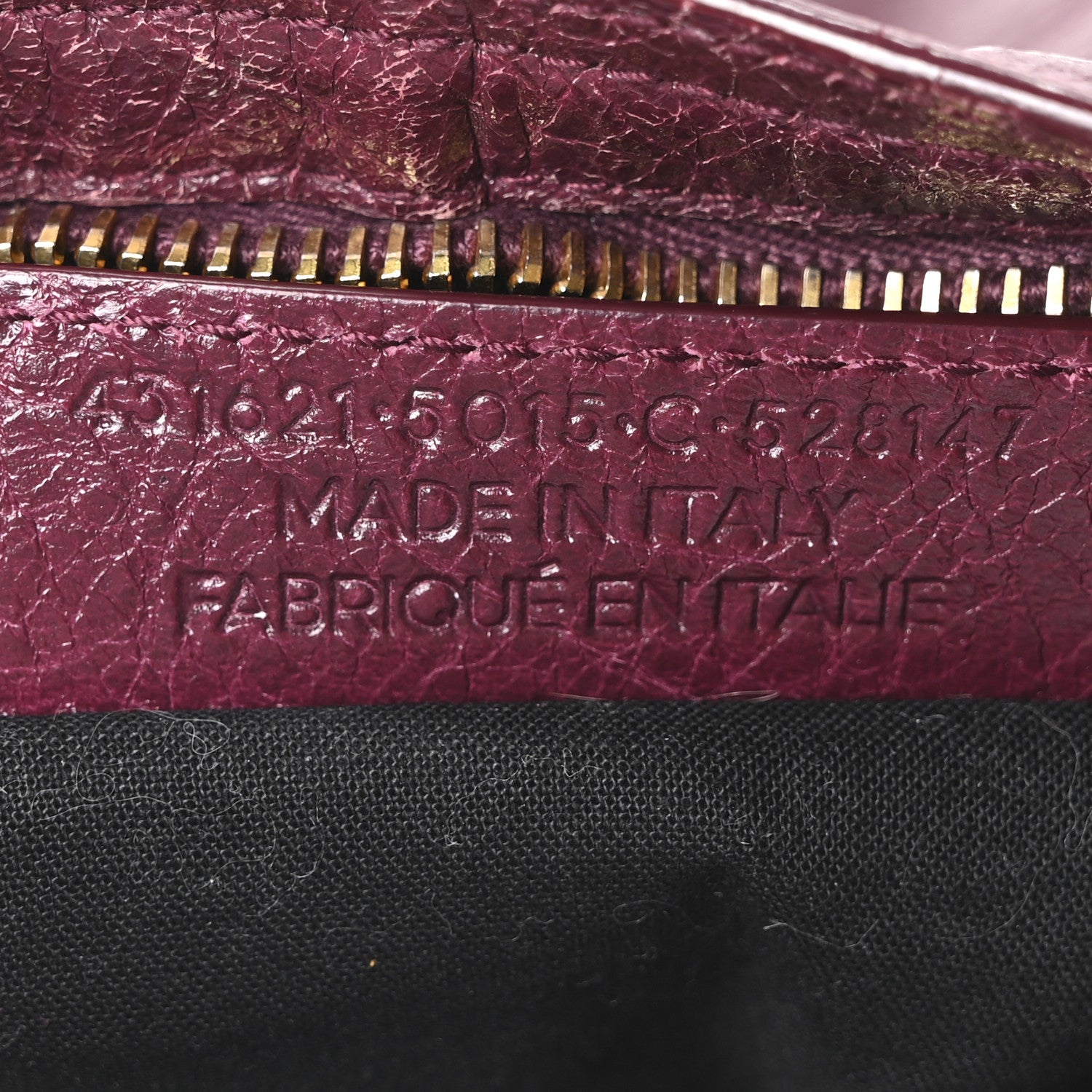 Balenciaga Agneau Classic Gold Hardware S City Violet Prune 8 of 11